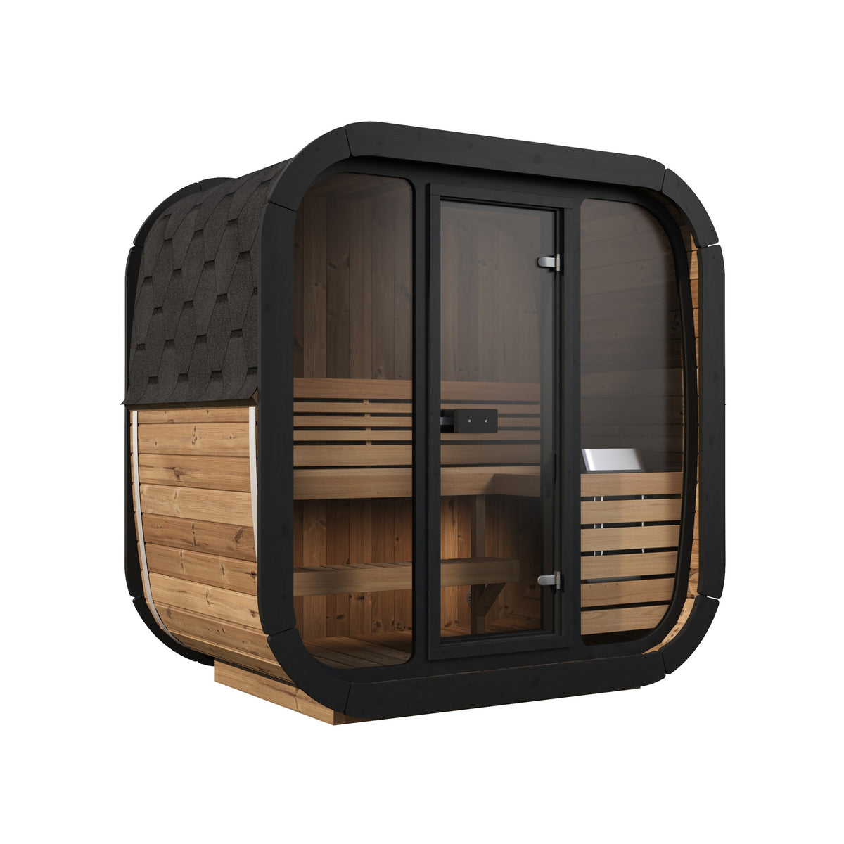 SaunaLife Model CL4G, 3 Person Cube Sauna, view 1