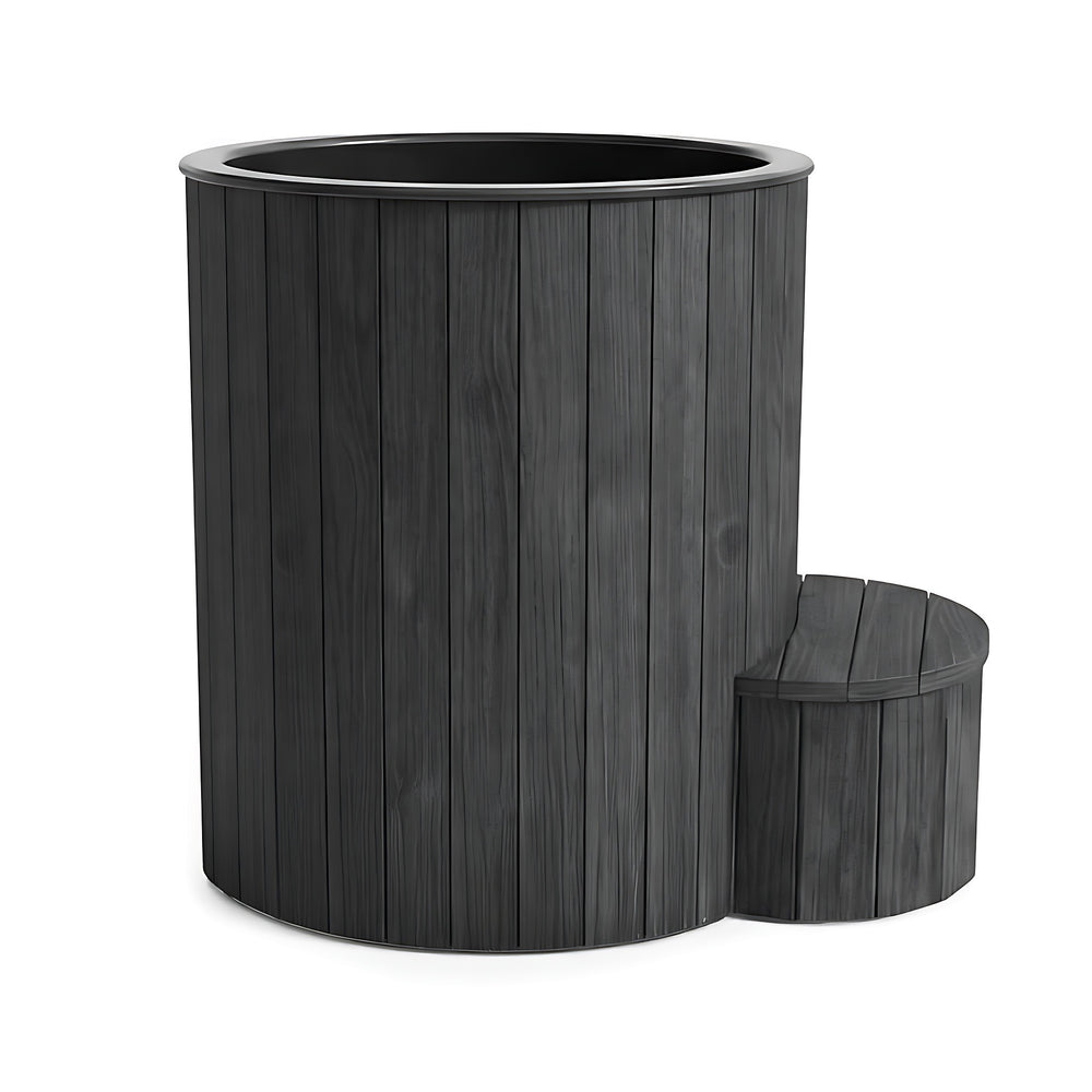 SaunaLife Model S1, 1 Person Cold / Hot Immersion Tub (black finish), view 1