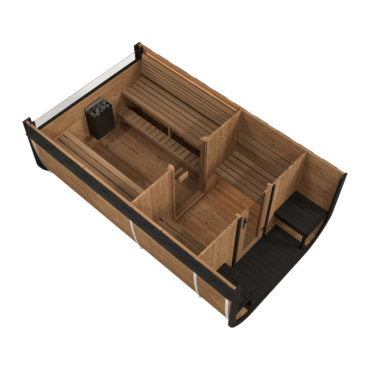 SaunaLife Model CL12GCP, 8 Person Cube Sauna Suite, view 5