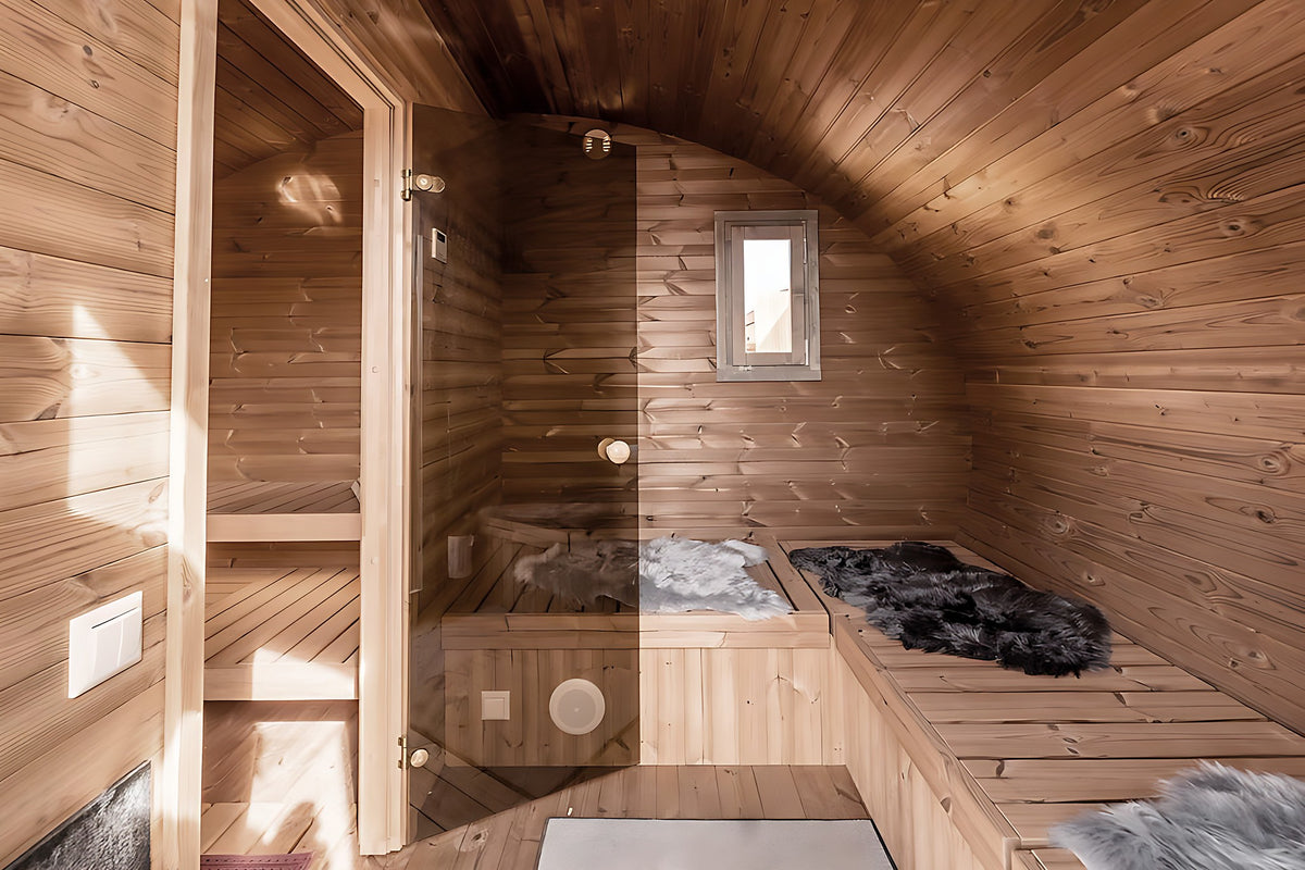 SaunaLife Model G11, 8 Person Garden Sauna Suite, view 7