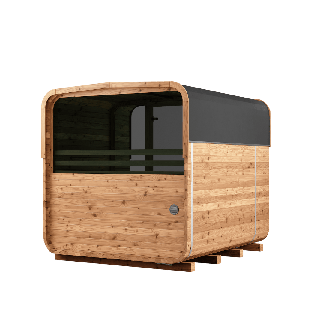 Natural Square Sauna #40 | 6 Person