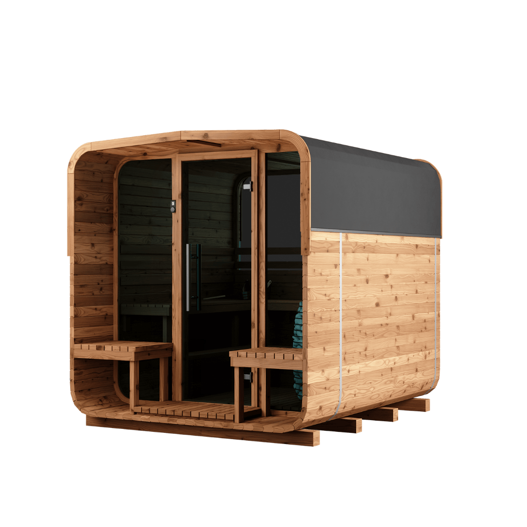 Natural Square Sauna #40 | 6 Person