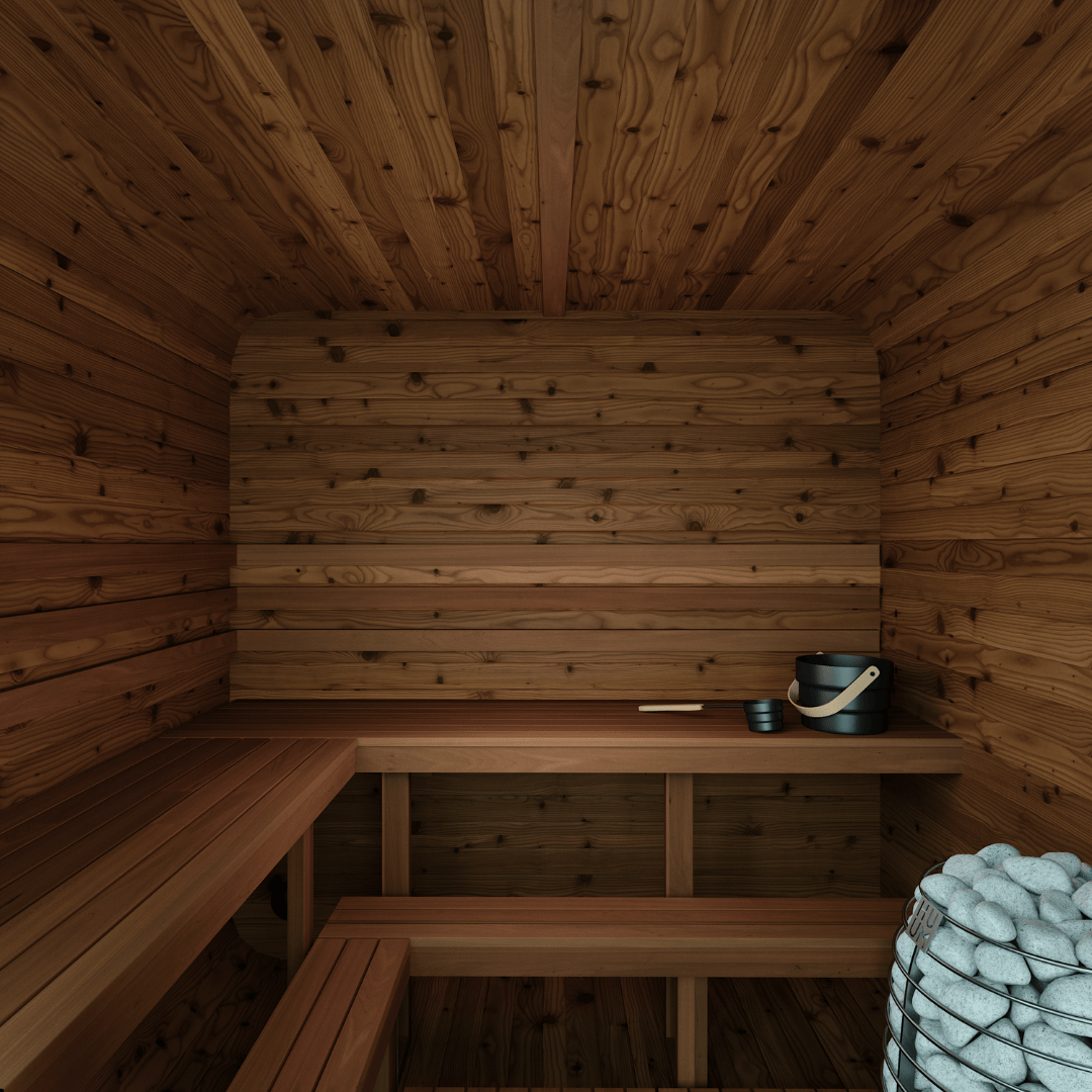 Natural Square Sauna #41 | 6 Person (No Window)