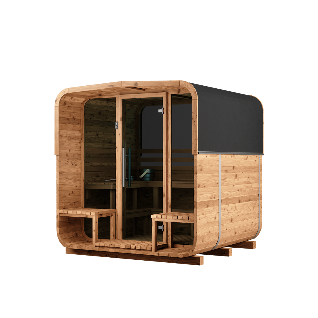 Natural Square Sauna #42 | 4 Person (Window)