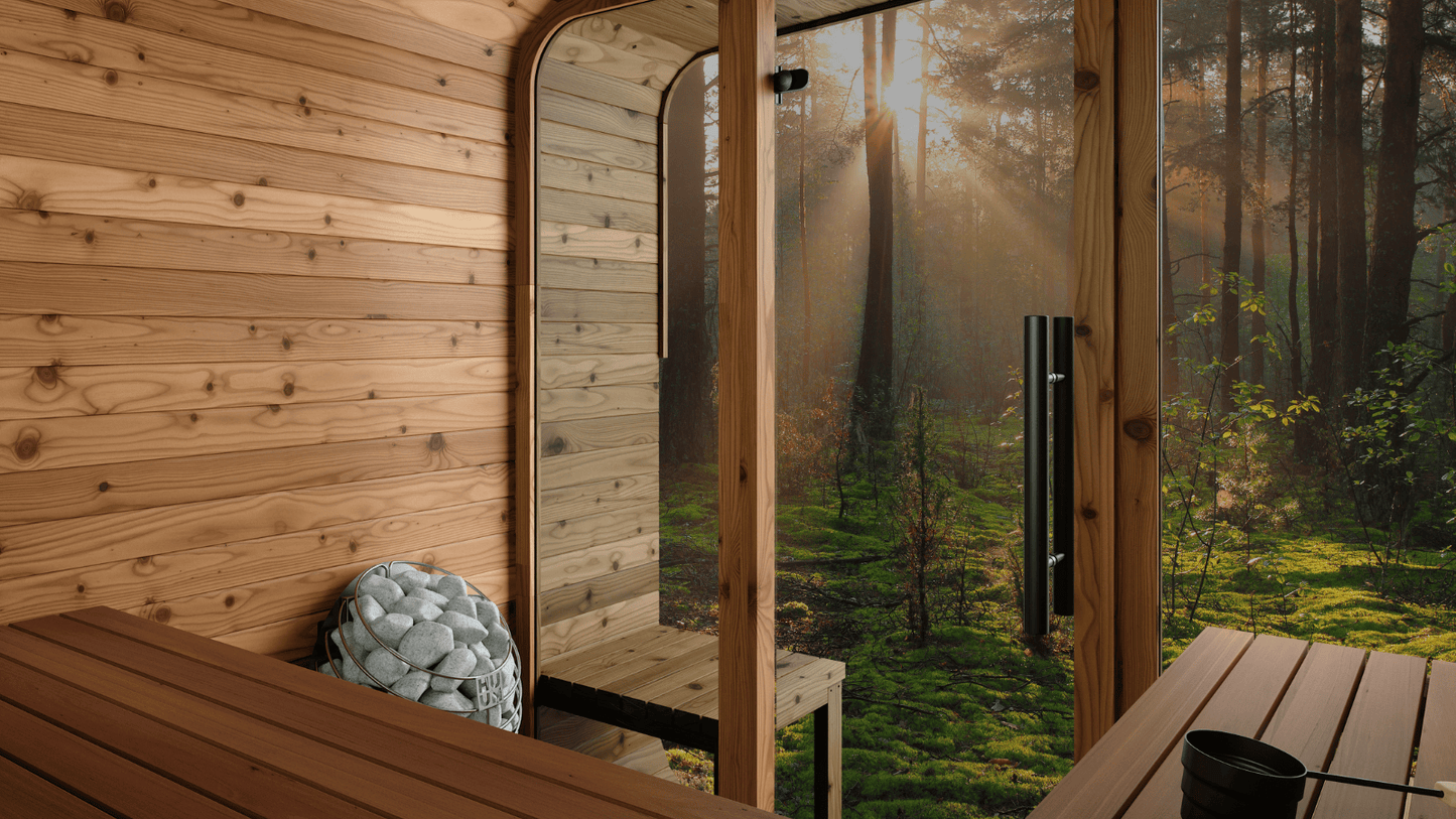 Natural Square Sauna #43 | 4 Person (No Window)