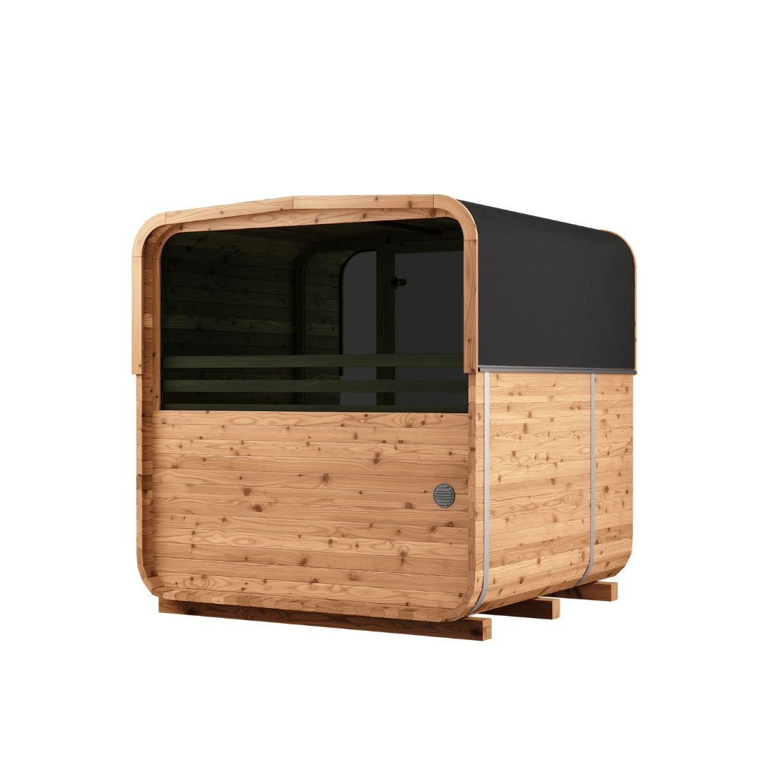 Natural Square Sauna #42 | 4 Person (Window)