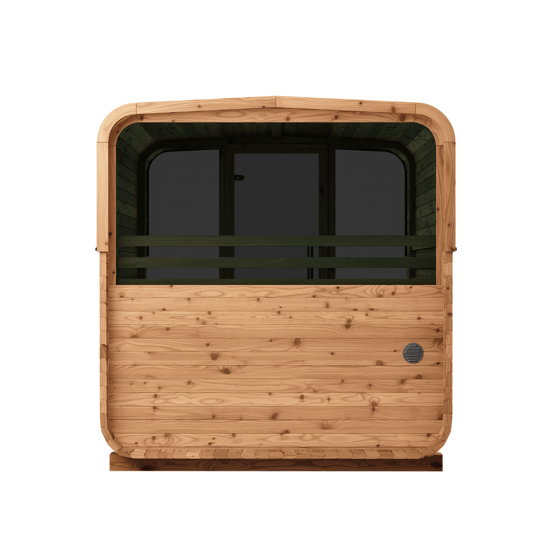 Natural Square Sauna #42 | 4 Person (Window)