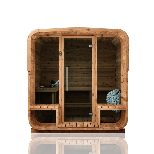 Natural Square Sauna #43 | 4 Person (No Window)