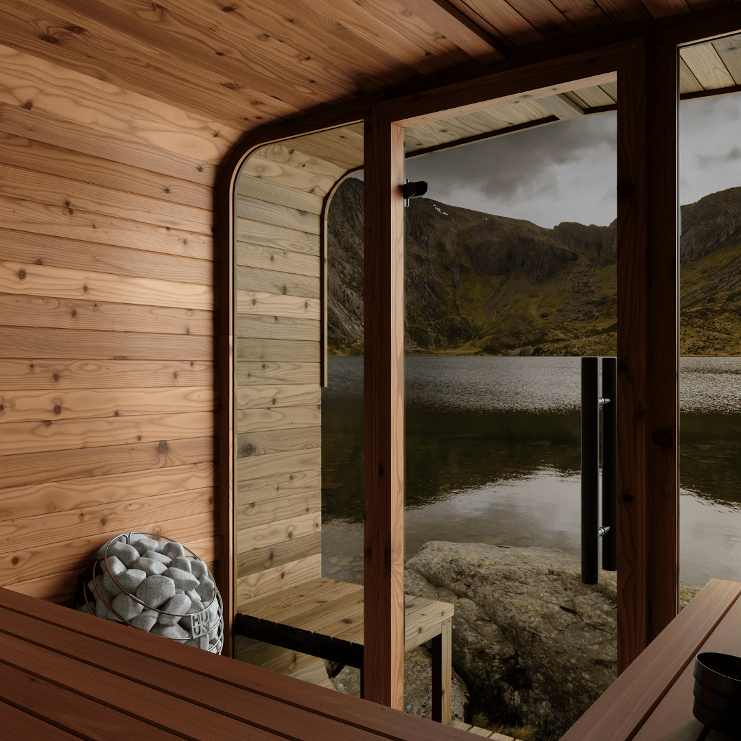 Natural Square Sauna #43 | 4 Person (No Window)