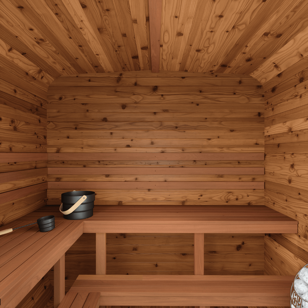 Natural Square Sauna #43 | 4 Person (No Window)