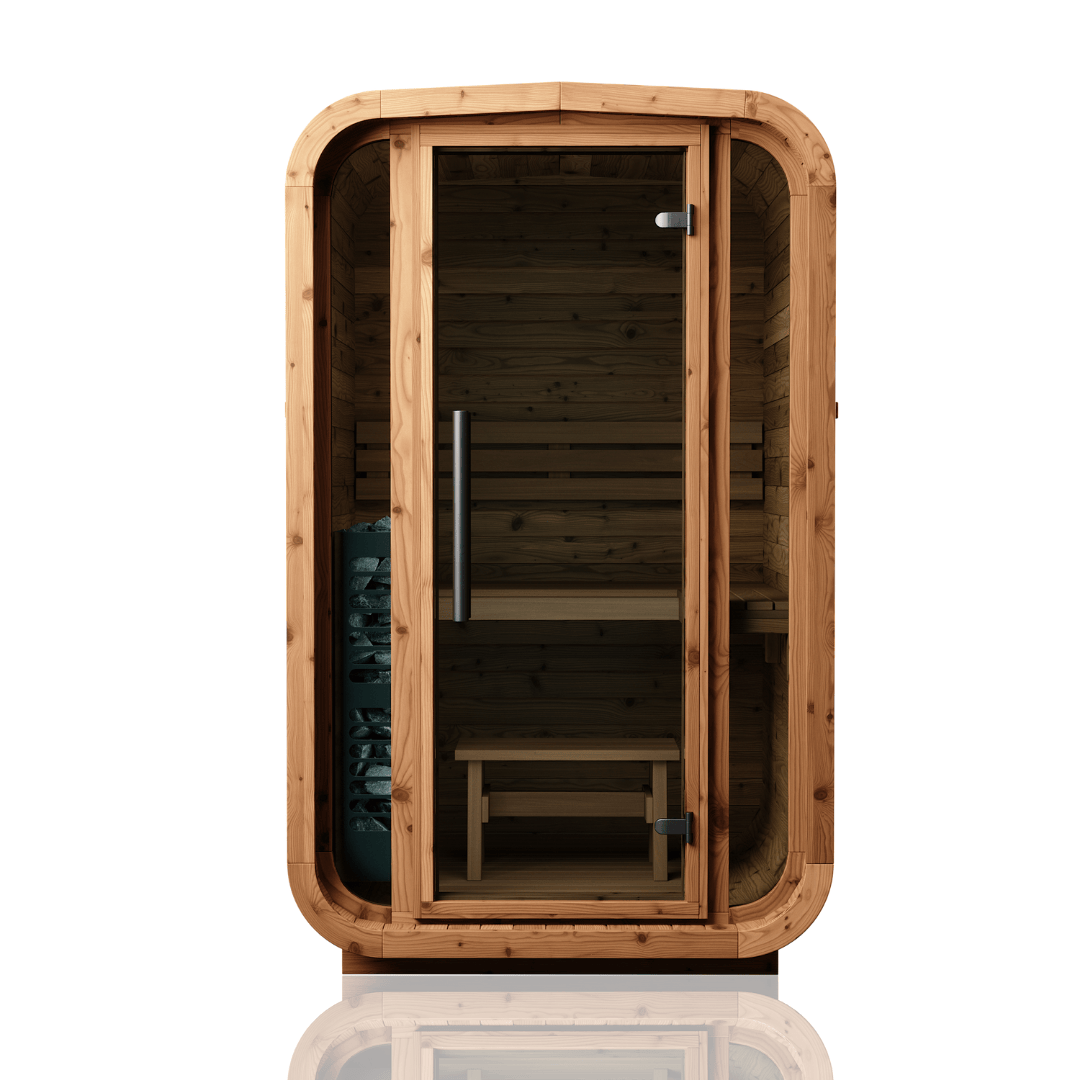 Natural Square Sauna #45 | 2 Person Sauna