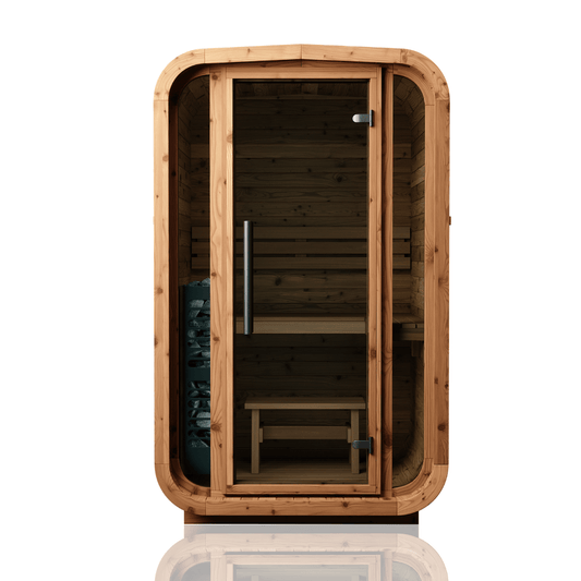 Natural Square Sauna #45 | 2 Person Sauna