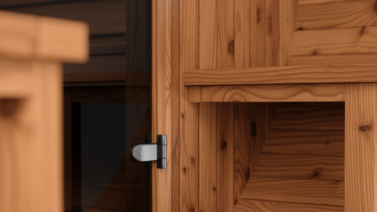 Take sauna night outside
