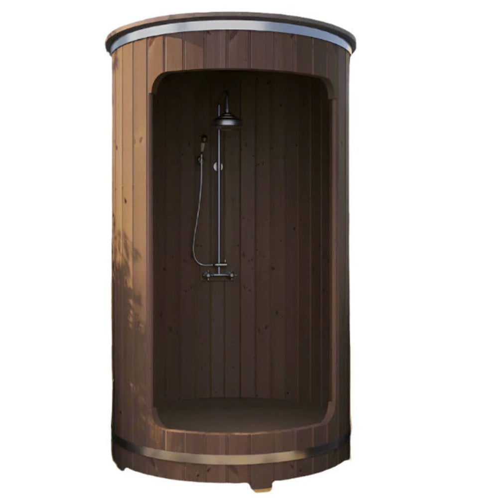 SaunaLife R3 barrel shower on a white background