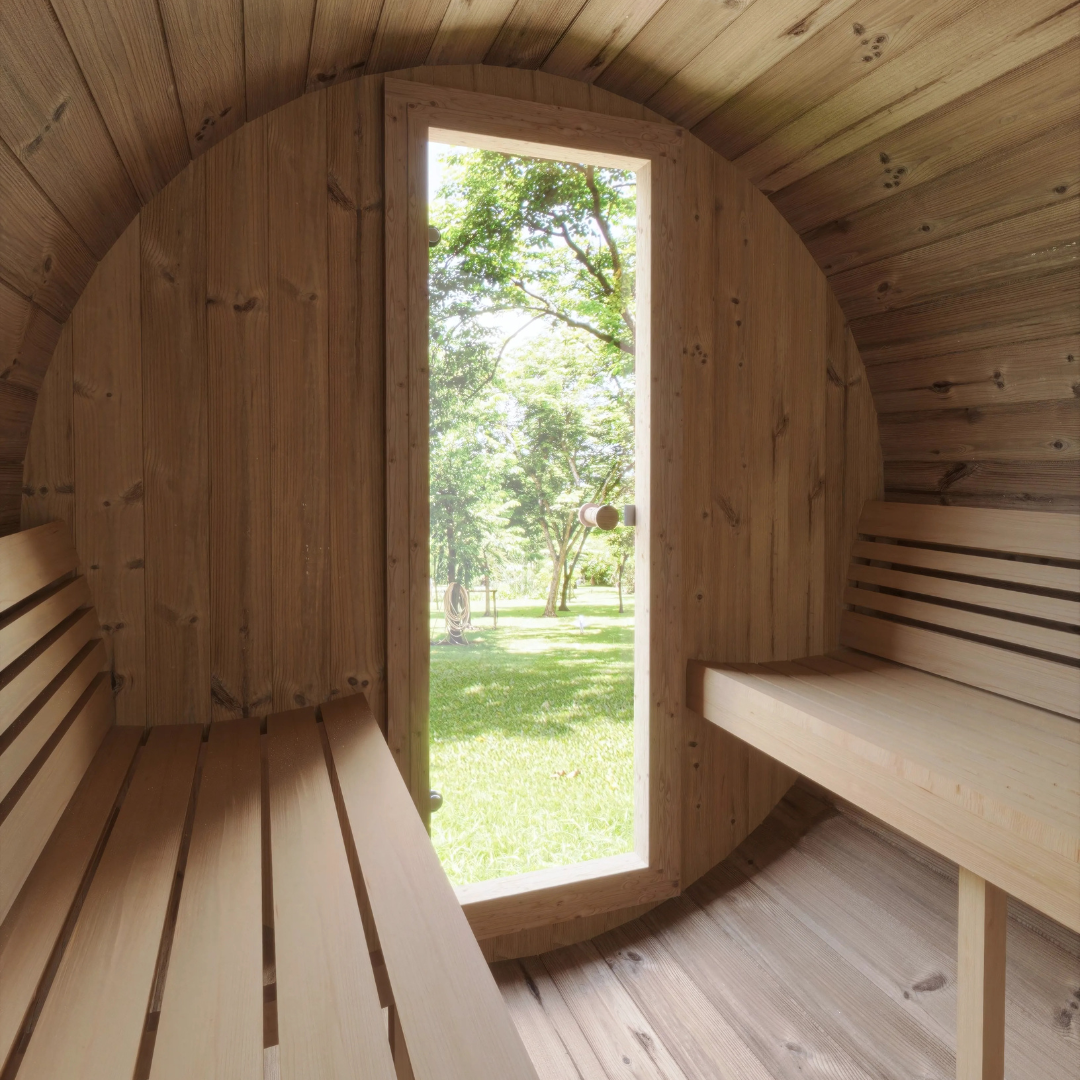 Ergo-Series Model E8 | 6 Person Barrel Sauna