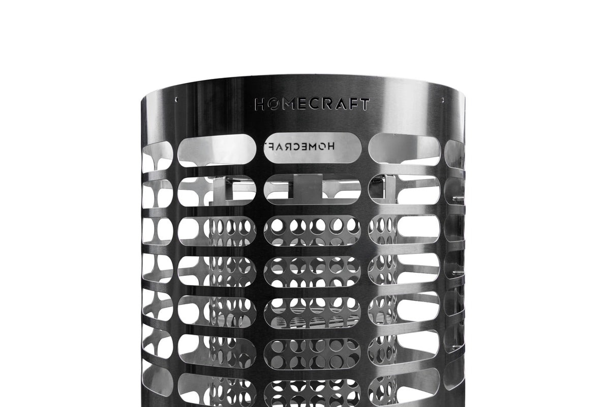 Homecraft Apex Mini sauna heater on black background