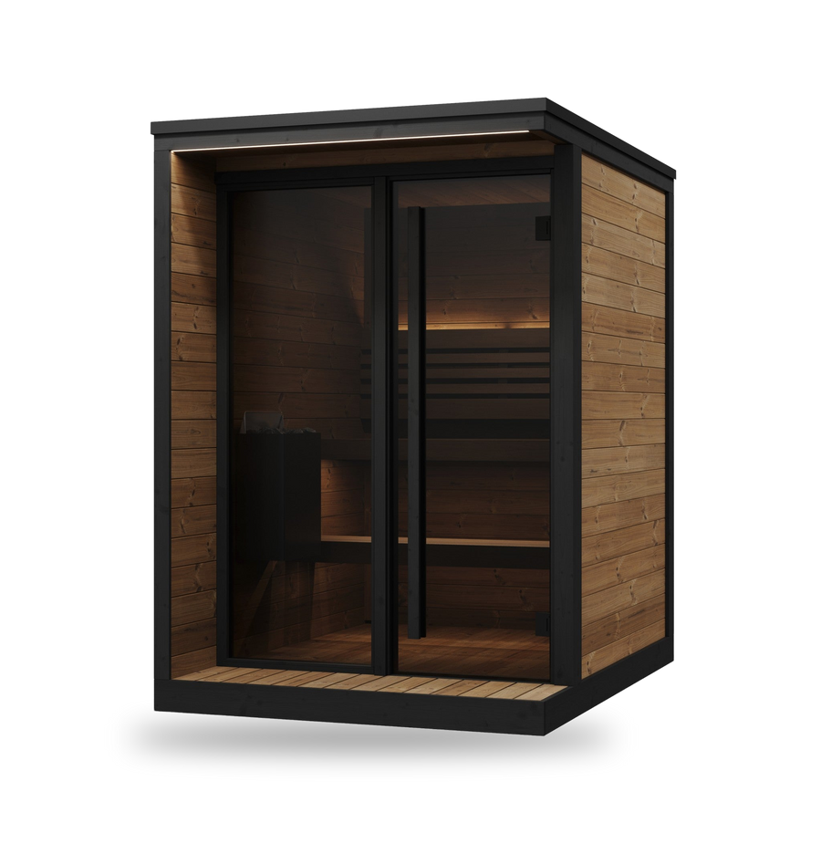 SaunaLife Model GL4, 4 Person Outdoor Sauna, view 1