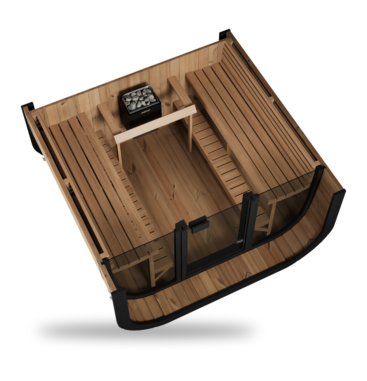SaunaLife Model CL7G, 6 Person Cube Sauna, view 5