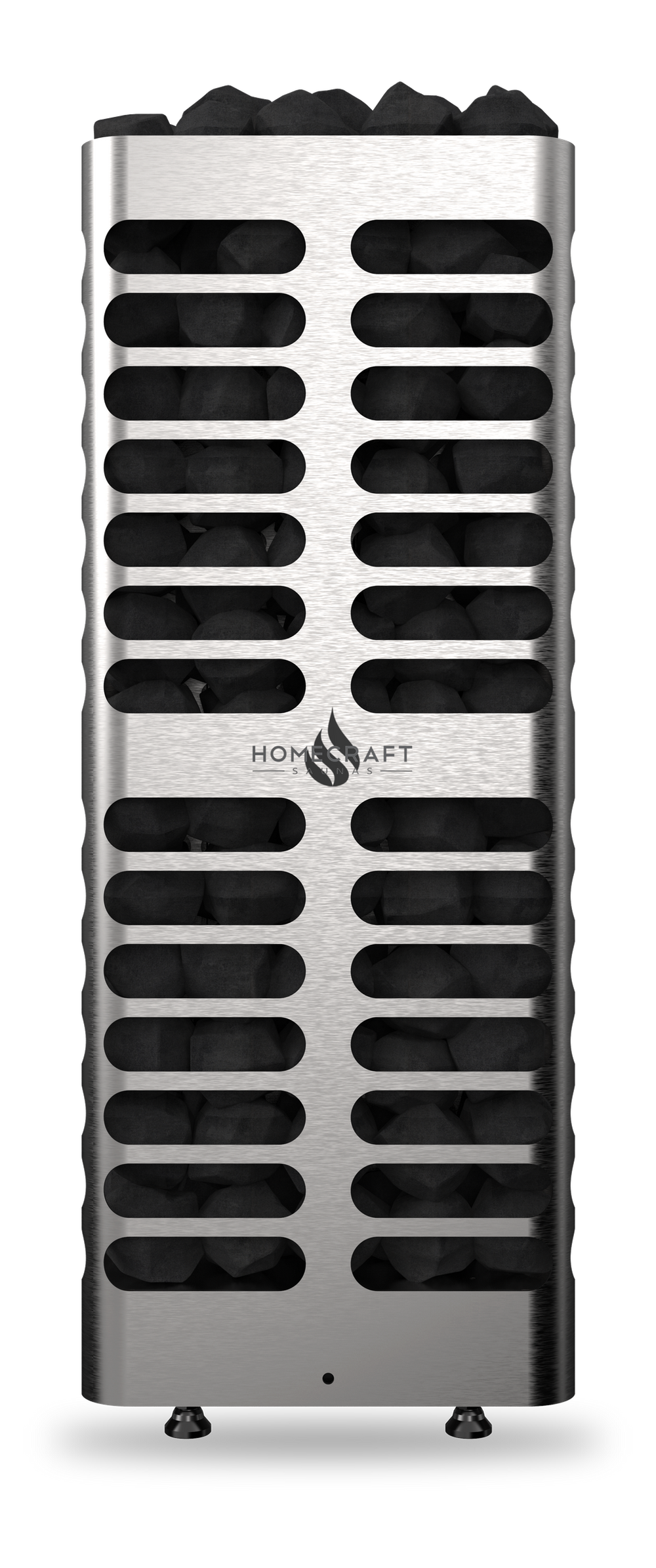 Homecraft Revive Slim 5kW electric sauna heater, made in Canada, front view