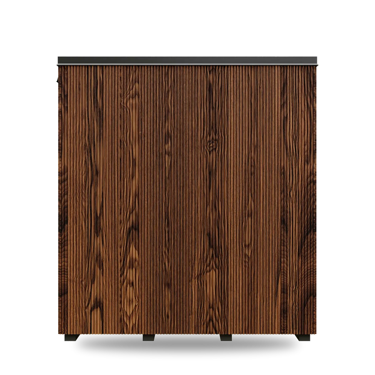 Thermory Luik outdoor sauna, Benchmark Ash exterior, back view