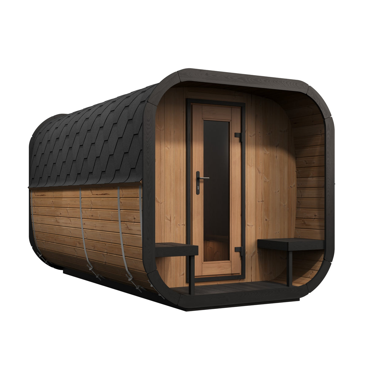 SaunaLife Model CL12GCP, 8 Person Cube Sauna Suite, view 1