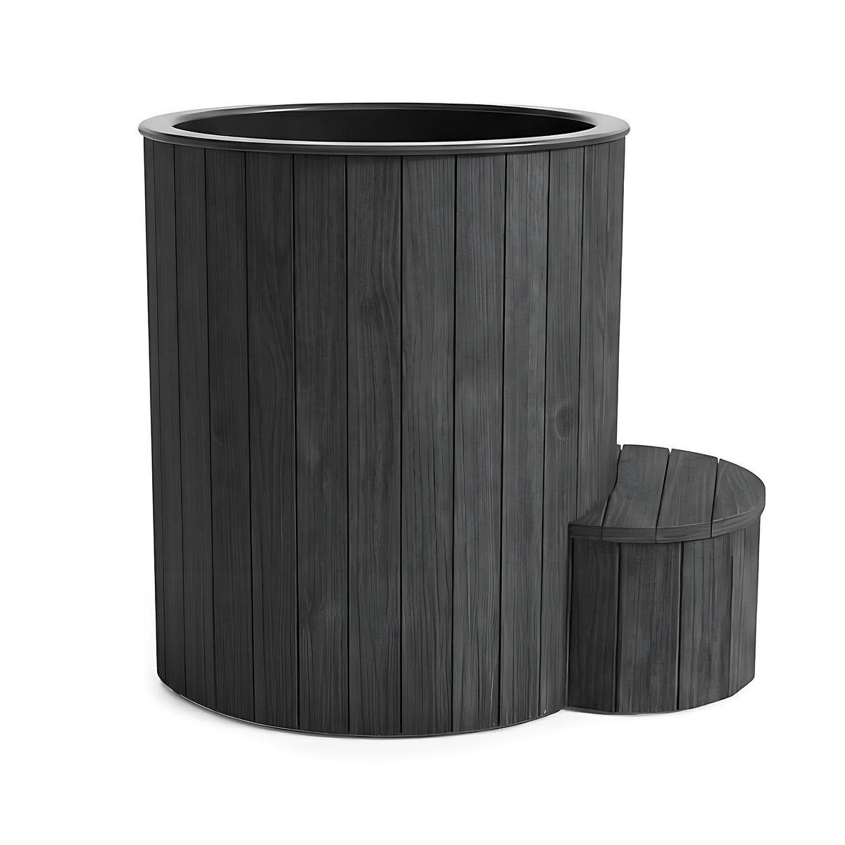 SaunaLife Model S1, 1 Person Cold / Hot Immersion Tub (black finish), view 1