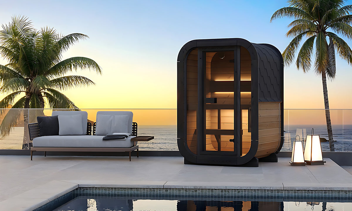 SaunaLife Model CL3G, 2 Person Cube Sauna, view 2
