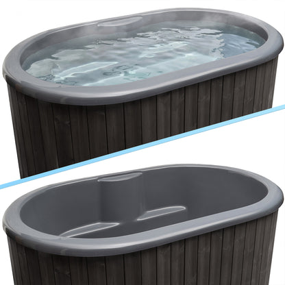 SaunaLife Model S2C, 2 Person Immersion Tub + Chiller/Heater (black finish), view 4