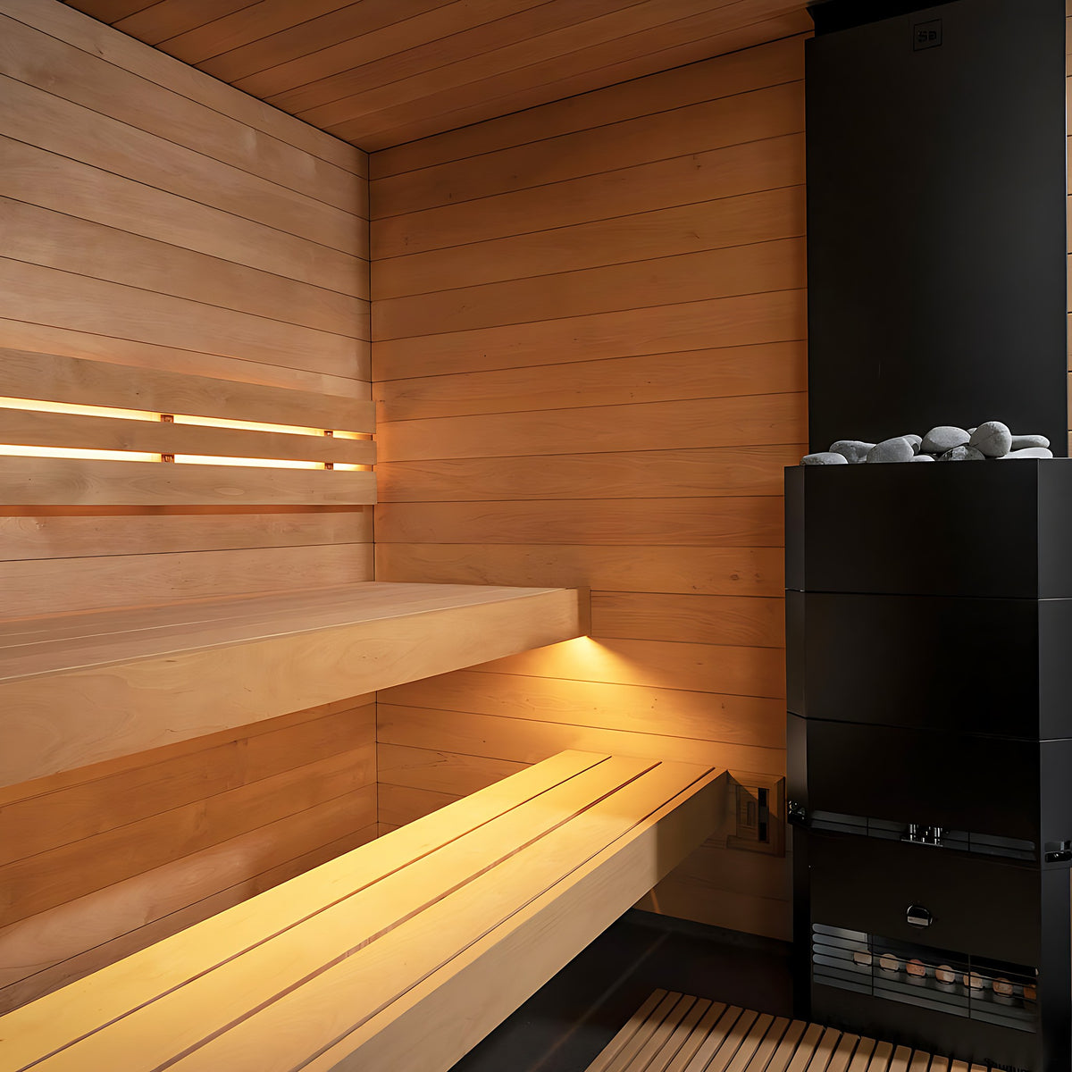 SaunaLife Model G6, 5 Person Outdoor Sauna, view 5