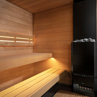 SaunaLife Model G6, 5 Person Outdoor Sauna, view 5