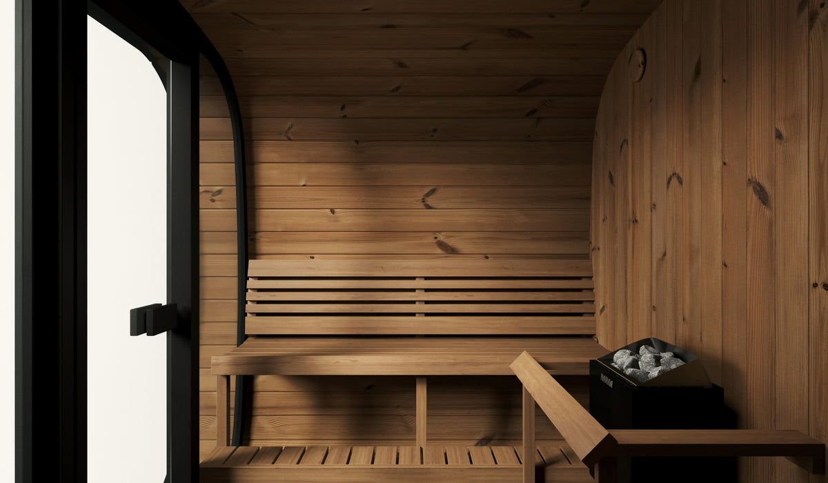 SaunaLife Model CL7G, 6 Person Cube Sauna, view 6