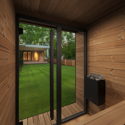 SaunaLife Model GL4, 4 Person Outdoor Sauna, view 7