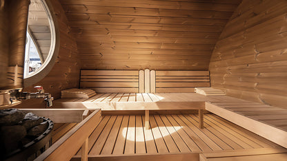 SaunaLife Model G11, 8 Person Garden Sauna Suite, view 8