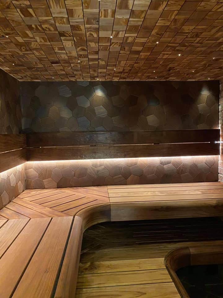 Indoor custom sauna