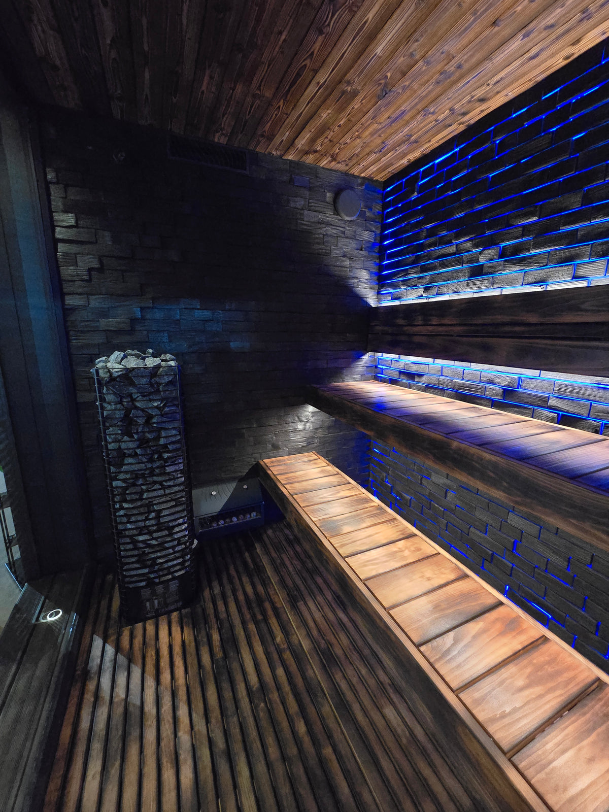 Sauna Air Nordic Elegance Spa Grande, luxury outdoor sauna and spa suite, installation photo