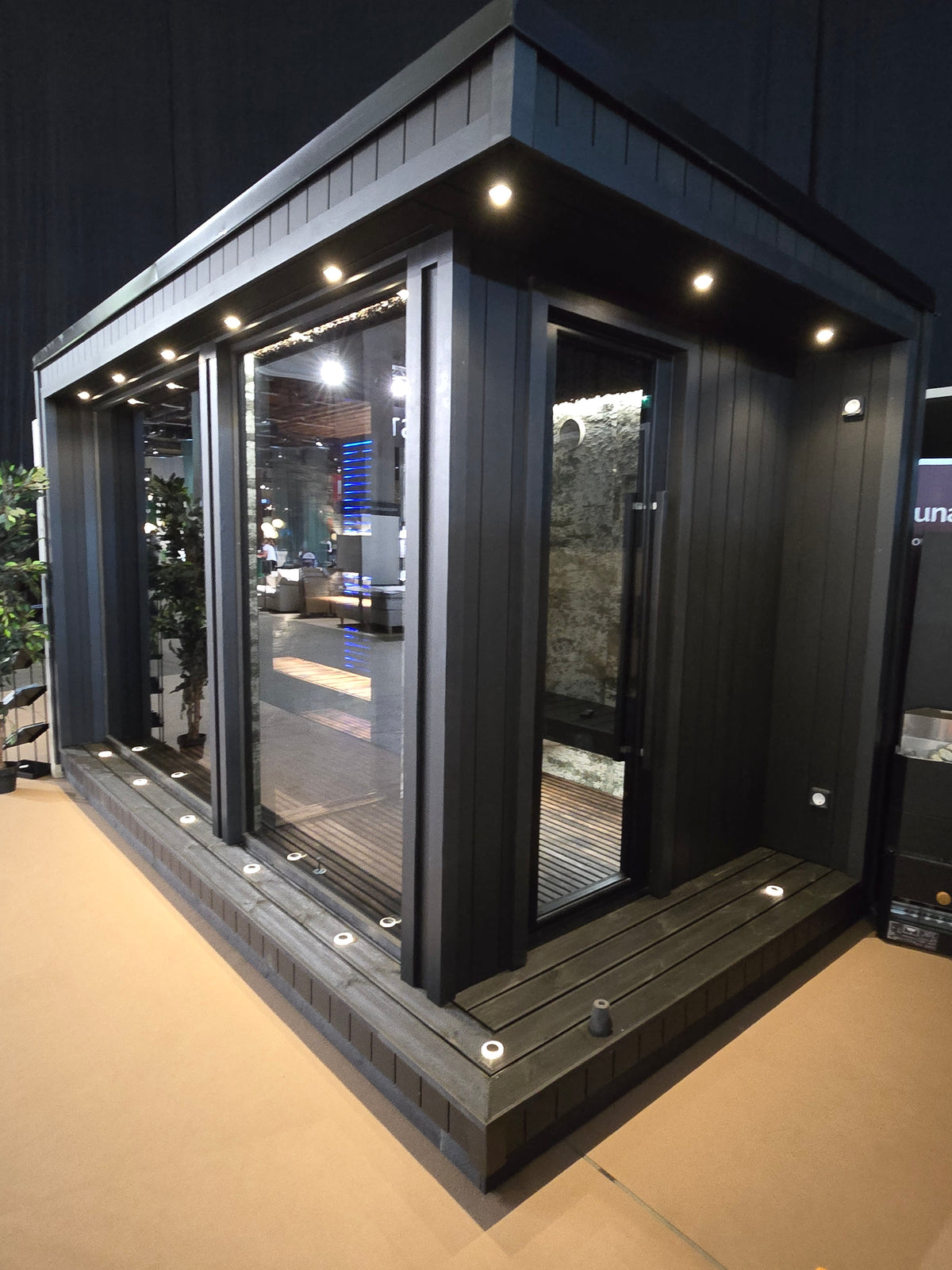 Sauna Air Nordic Elegance Spa Grande, luxury outdoor sauna and spa suite, installation photo, alternate view