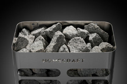 Homecraft Revive Slim heater with wide steel louvres and stone tray