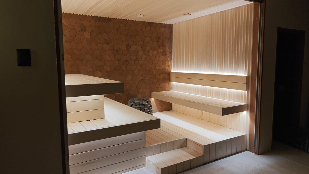 Indoor custom sauna