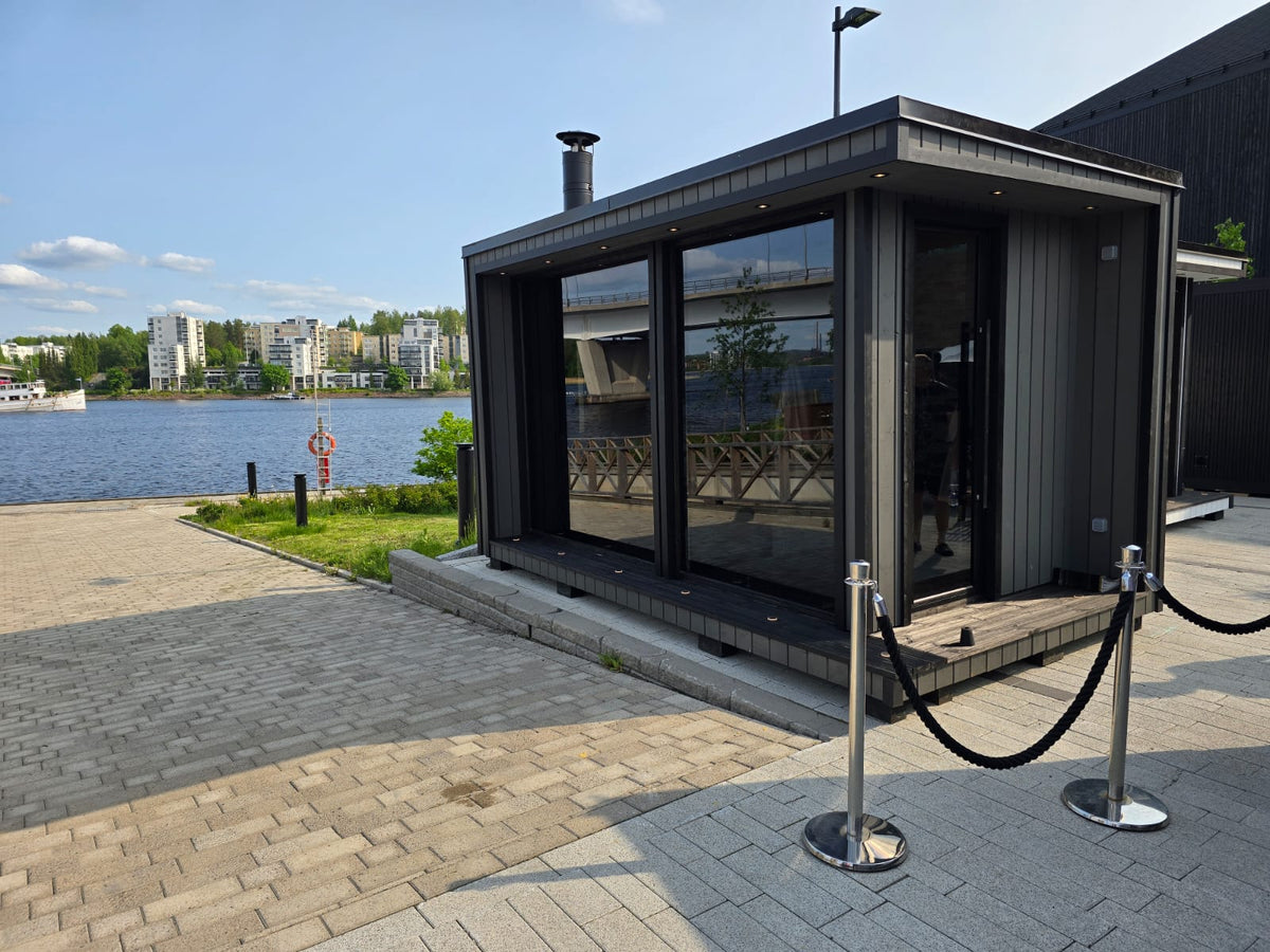 Sauna Air Nordic Elegance Spa Grande, luxury outdoor sauna and spa suite, exterior view