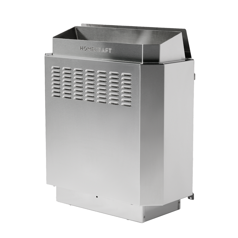 Homecraft H-Series sauna heater, side view