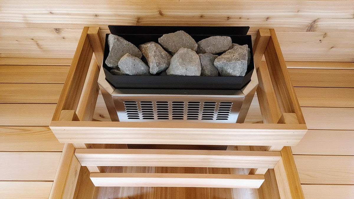 Homecraft H-Series 9kW electric sauna heater, close-up detail view