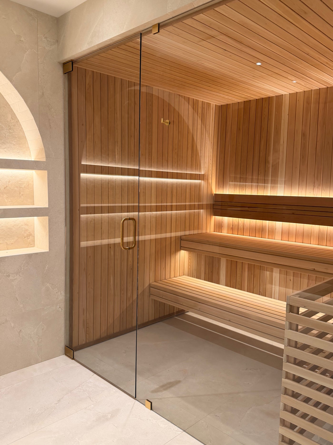Indoor custom sauna
