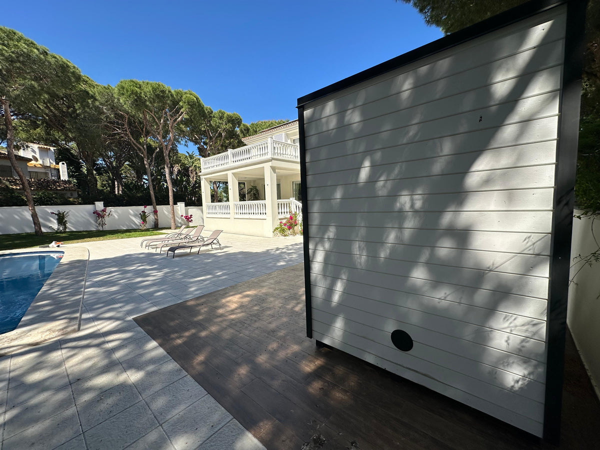Sauna Air Nordic Elegance Spa Mini, luxury outdoor sauna, alternate view