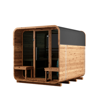 Natural Square Sauna #40 | 6 Person