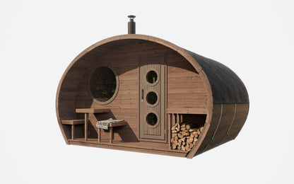 SaunaLife Model G11 | 8 Person Garden Sauna Suite
