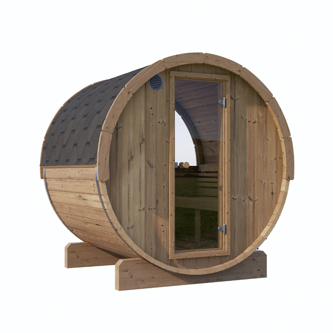 Ergo-Series Model E7W | 4 Person Barrel Sauna