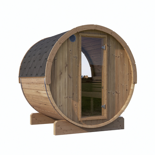 Ergo-Series Model E7W | 4 Person Barrel Sauna