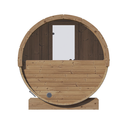 Ergo-Series Model E6W | 3 Person Barrel Sauna (With Window)