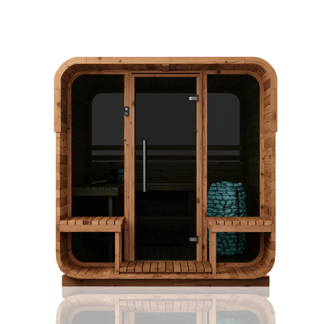 Natural Square Sauna #40 | 6 Person