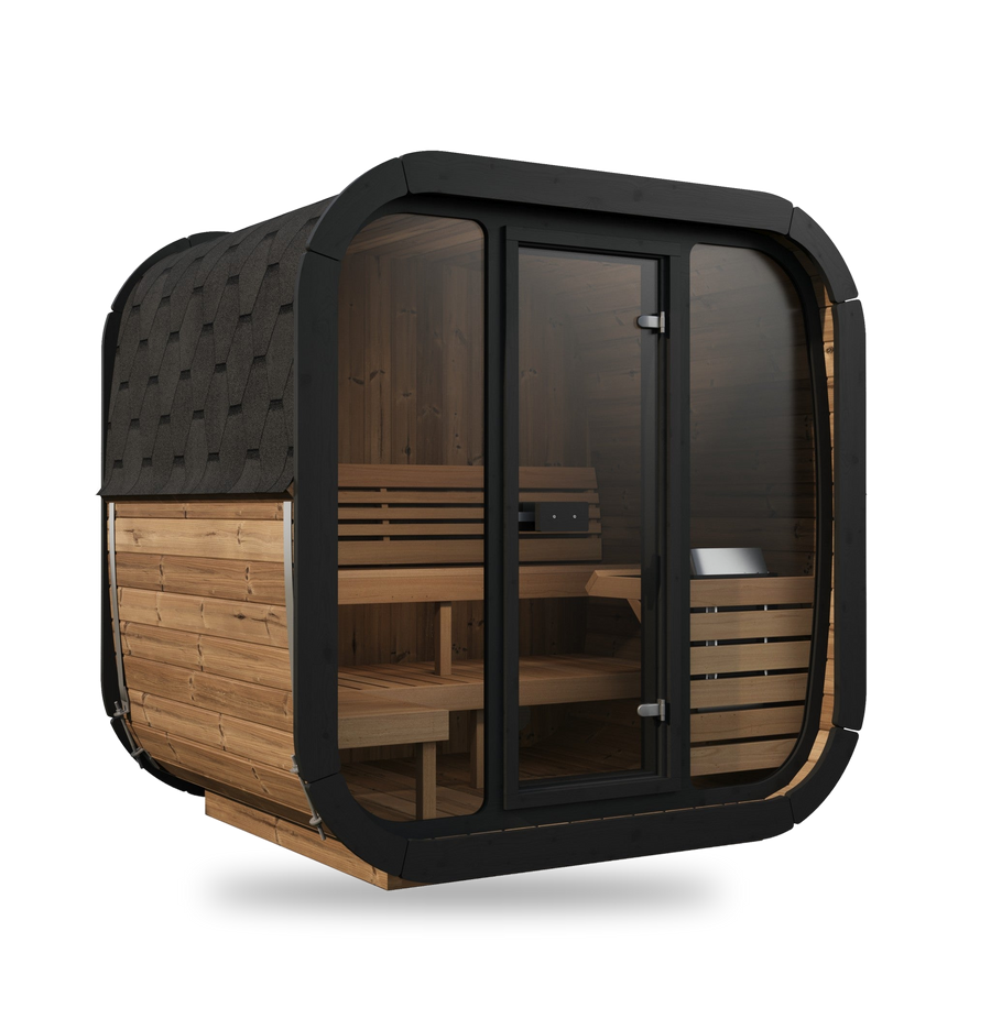 SaunaLife Model CL5G, 4 Person Cube Sauna, view 1